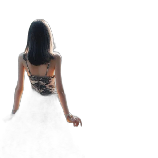 dress, jewelry, concept art, 3d render transparent PNG cut-out