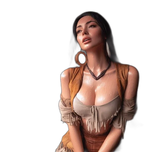 dress, jewelry, jacket, photorealistic transparent PNG cut-out
