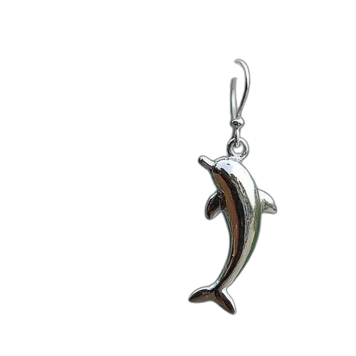 jewelry, staff, dolphin, earrings transparent PNG cut-out