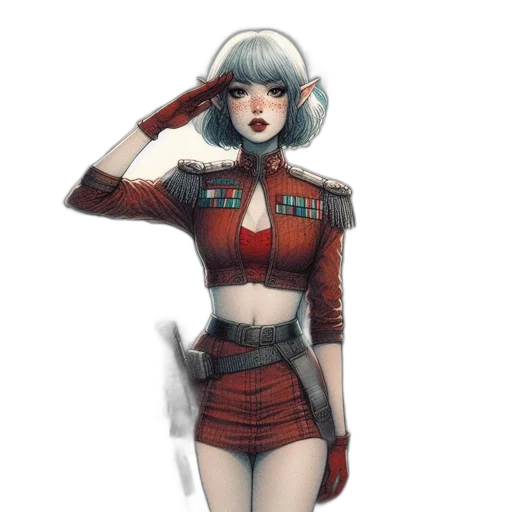 jacket, staff, dress, robot transparent PNG cut-out