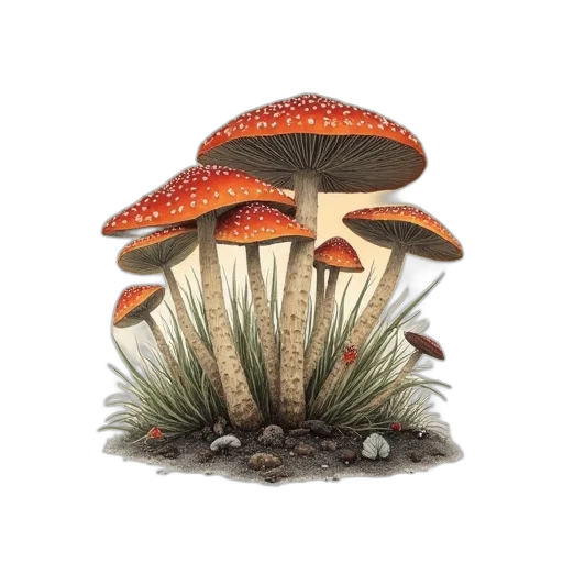 hat, crown, umbrella, flower transparent PNG cut-out