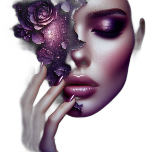 mask, face, jewelry, flower transparent PNG cut-out