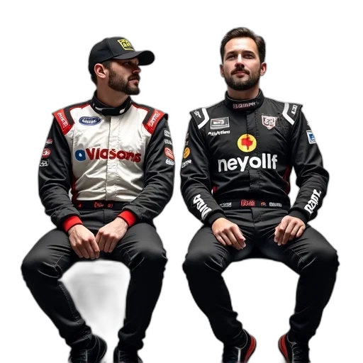 jacket, car, two, nascar transparent PNG cut-out