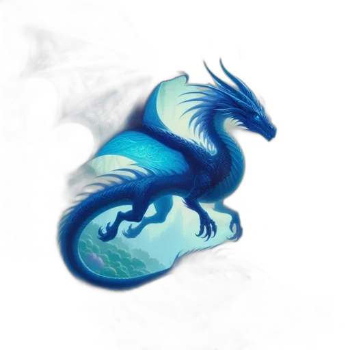 dragon, creature, animal, staff transparent PNG cut-out