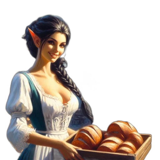 food, dress, jewelry, fantasy art transparent PNG cut-out