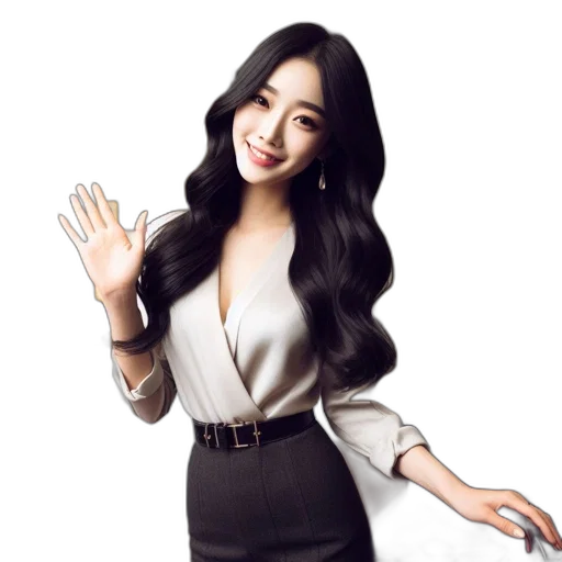 staff, photorealistic, cartoon, 3d render transparent PNG cut-out