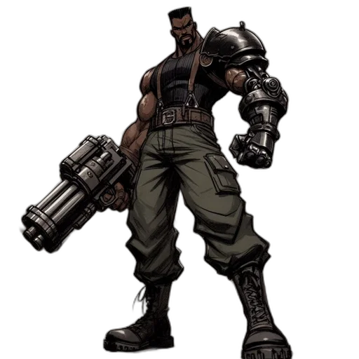 weapon, concept art, comic book art, 3d render transparent PNG cut-out