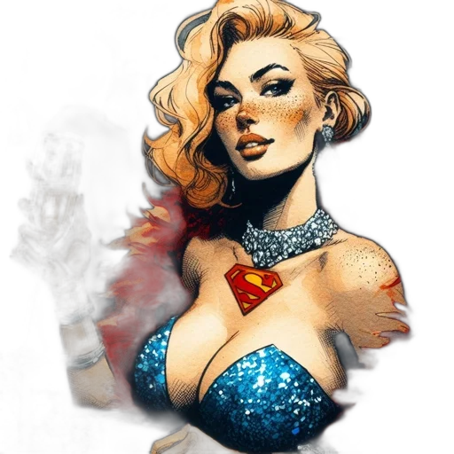 dress, jewelry, comic book art, concept art transparent PNG cut-out