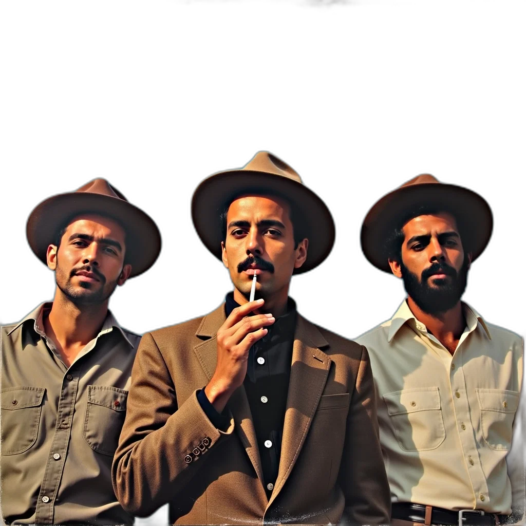 hat, jacket, fire, forest transparent PNG cut-out