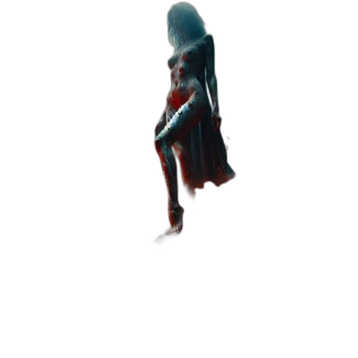 dress, creature, robot, staff transparent PNG cut-out