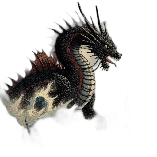 dragon, creature, animal, weapon transparent PNG cut-out