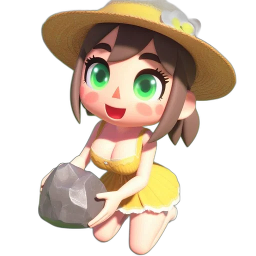 hat, staff, weapon, creature transparent PNG cut-out