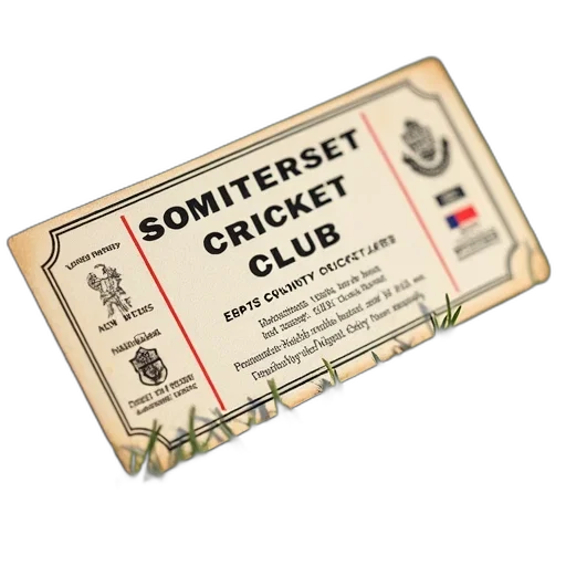 match, ticket, somerset, county transparent PNG cut-out