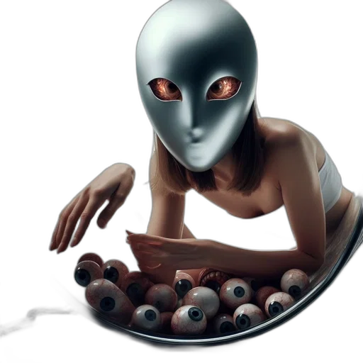 robot, creature, food, mask transparent PNG cut-out