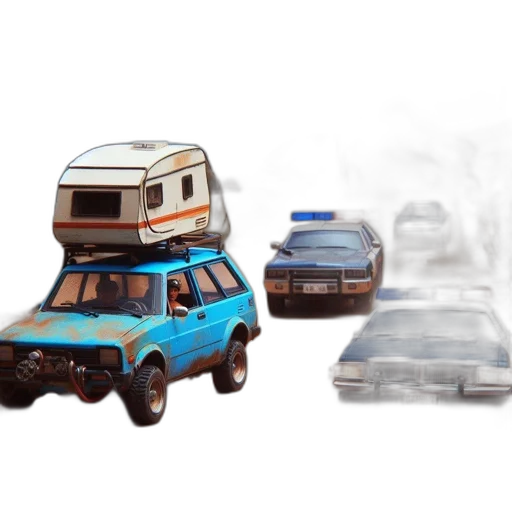car, concept art, 3d render, pixel art transparent PNG cut-out
