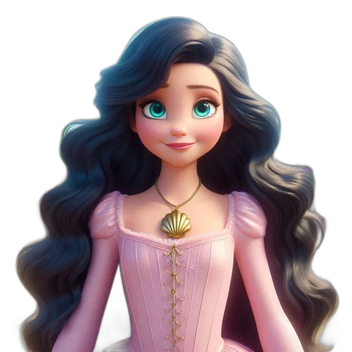 dress, jewelry, crown, hair transparent PNG cut-out