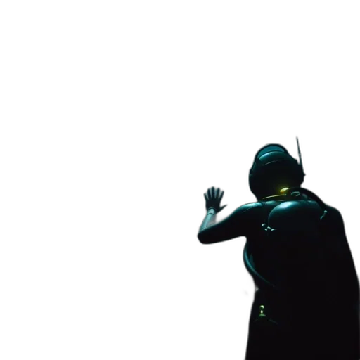 mask, jacket, robot, staff transparent PNG cut-out