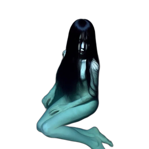 creature, hair, mask, dress transparent PNG cut-out