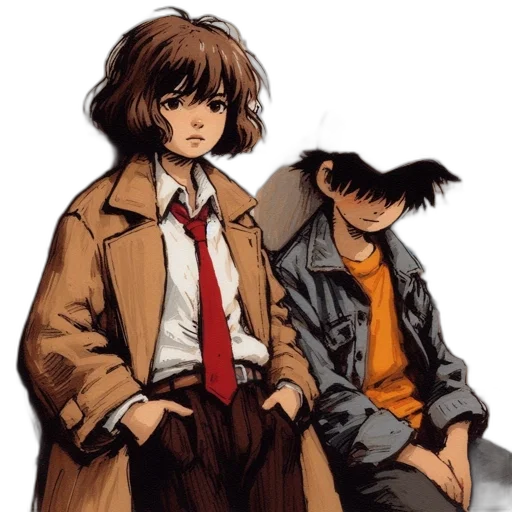 jacket, concept art, comic book art, anime transparent PNG cut-out
