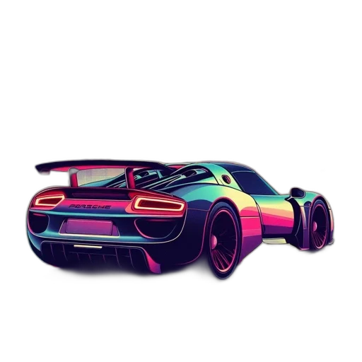 car, weapon, concept art, 3d render transparent PNG cut-out