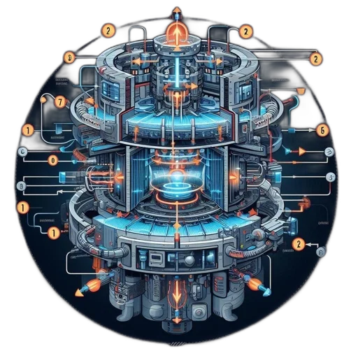 robot, concept art, cyberpunk, intricate transparent PNG cut-out