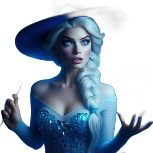 dress, hat, face, crown transparent PNG cut-out