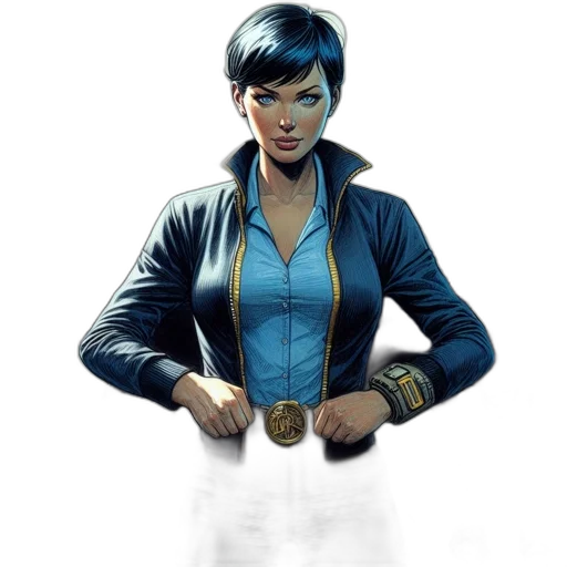jacket, comic book art, concept art, cartoon transparent PNG cut-out