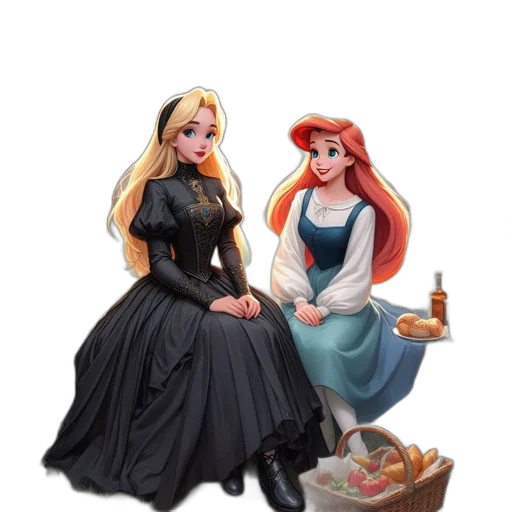 dress, crown, jewelry, concept art transparent PNG cut-out