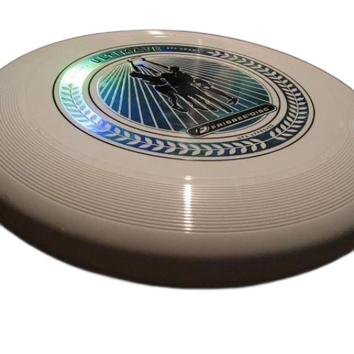 3d render, white, frisbee, blue transparent PNG cut-out