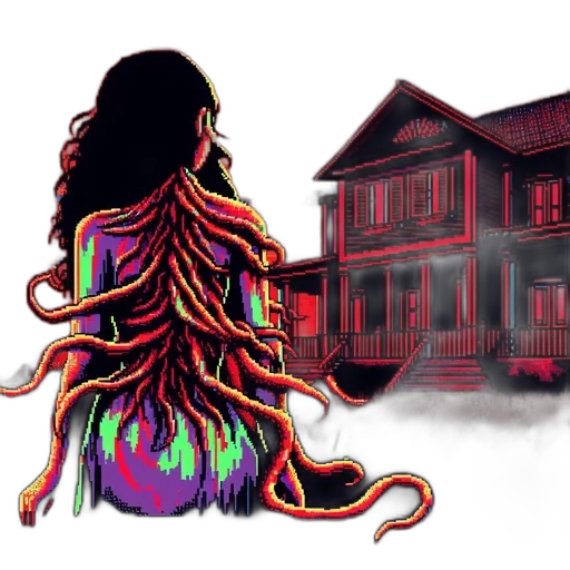 hair, creature, dress, concept art transparent PNG cut-out
