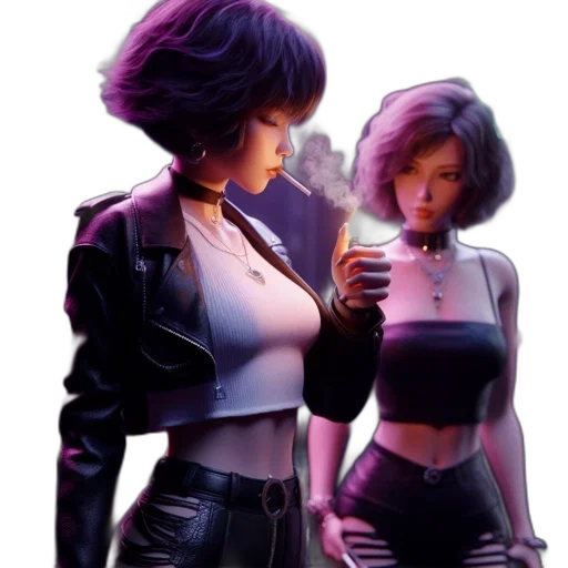 jacket, robot, cyberpunk, concept art transparent PNG cut-out