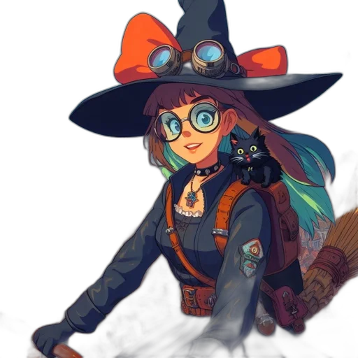 staff, hat, fantasy art, concept art transparent PNG cut-out