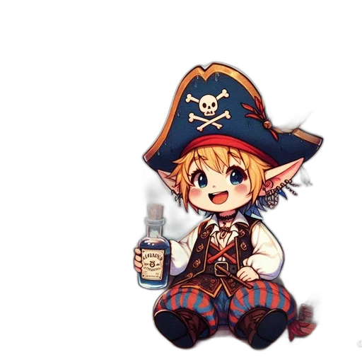 staff, bottle, weapon, hat transparent PNG cut-out