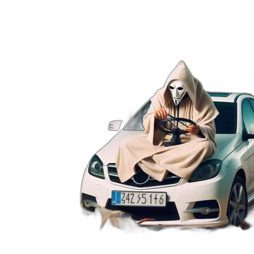 car, mask, jacket, concept art transparent PNG cut-out