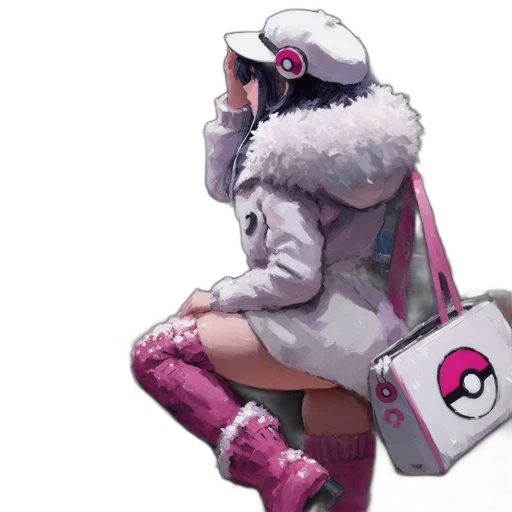 jacket, weapon, staff, concept art transparent PNG cut-out