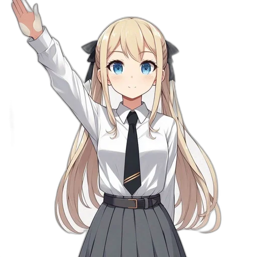 staff, dress, robot, anime transparent PNG cut-out