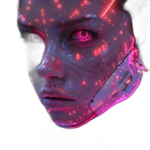 robot, mask, face, creature transparent PNG cut-out