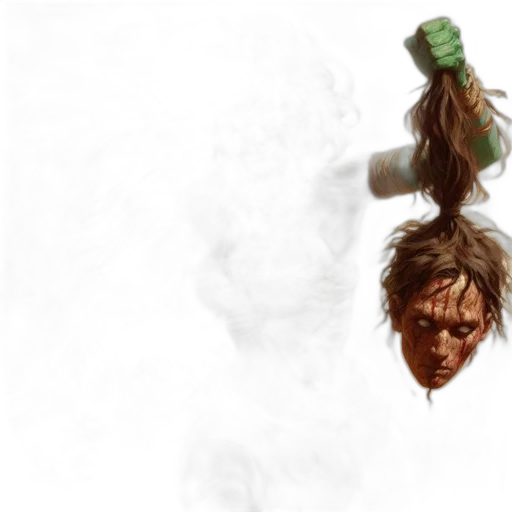 staff, mask, hair, face transparent PNG cut-out