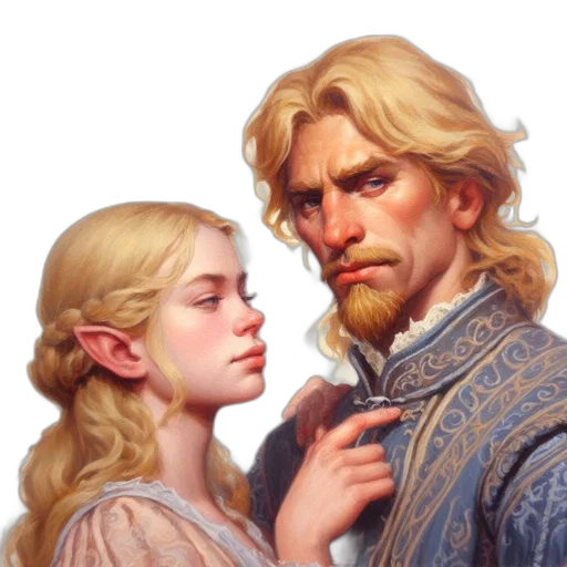 face, fantasy art, oil painting, photorealistic transparent PNG cut-out