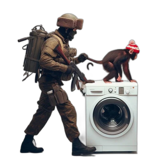 animal, jacket, weapon, robot transparent PNG cut-out