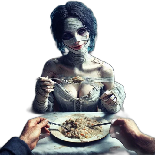 food, mask, face, dress transparent PNG cut-out