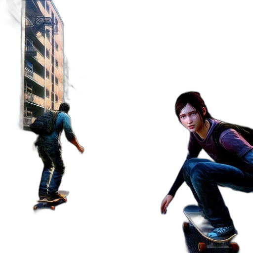 concept art, 3d render, photorealistic, city street transparent PNG cut-out