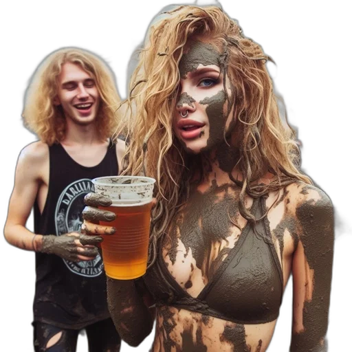 hair, creature, mask, face transparent PNG cut-out