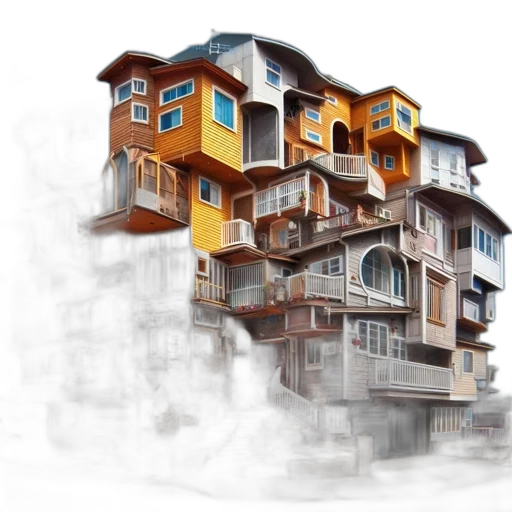 building, furniture, photorealistic, 3d render transparent PNG cut-out