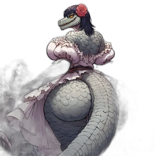 dragon, dress, creature, animal transparent PNG cut-out