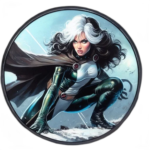 comic book art, concept art, fantasy art, green transparent PNG cut-out