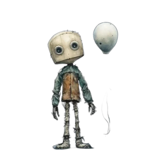 robot, mask, creature, staff transparent PNG cut-out