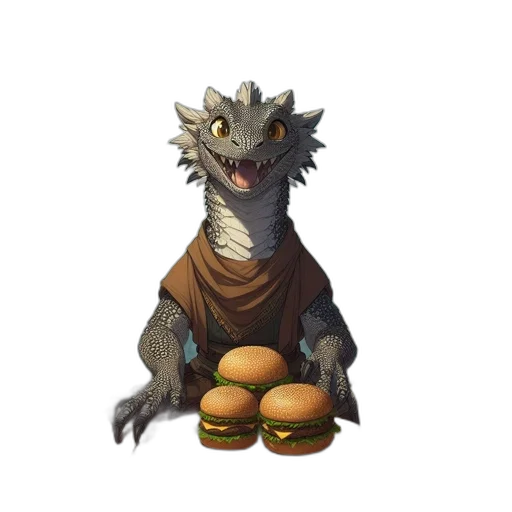 dragon, food, creature, animal transparent PNG cut-out