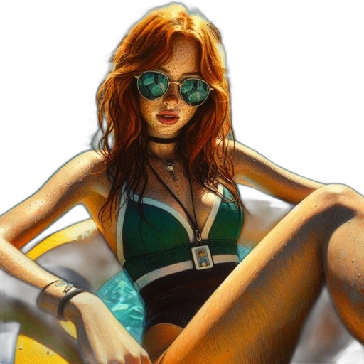 jacket, dress, comic book art, concept art transparent PNG cut-out