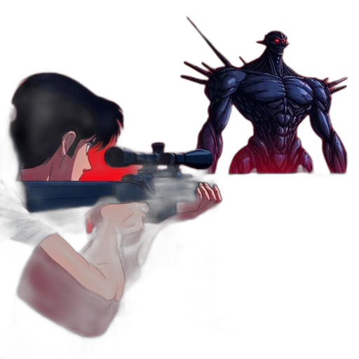 weapon, staff, creature, concept art transparent PNG cut-out